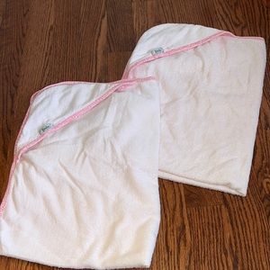 Frenchie pink baby towels